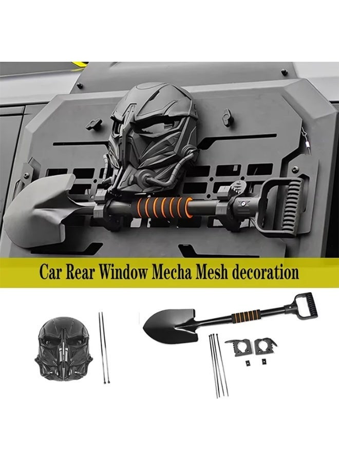 Jetour T2 Traveller 2023-2026 Rear Side Mask with Engineer Shovel Kit, Exterior Modification Accessory, Off-Road Style Car Body Decoration - Image 4